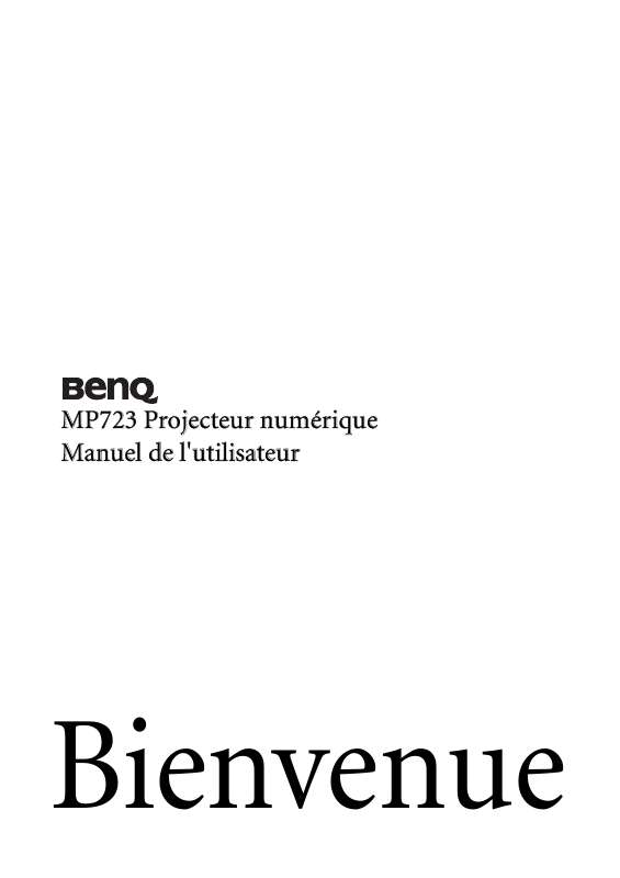 Guide utilisation BENQ MP723  de la marque BENQ