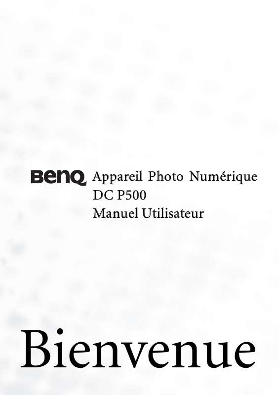 Guide utilisation BENQ P500  de la marque BENQ