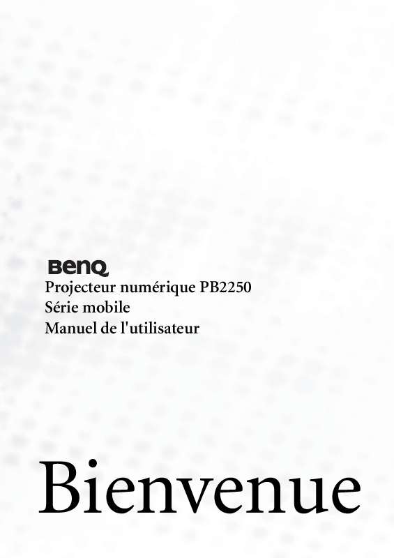 Guide utilisation BENQ PB2250  de la marque BENQ