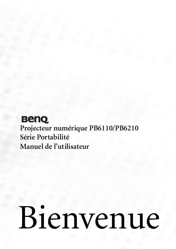Guide utilisation BENQ PB6110  de la marque BENQ