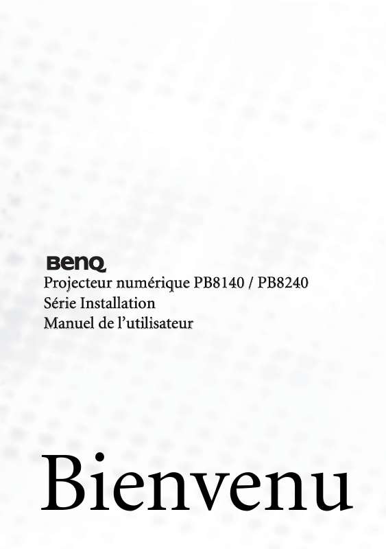 Guide utilisation BENQ PB8140  de la marque BENQ