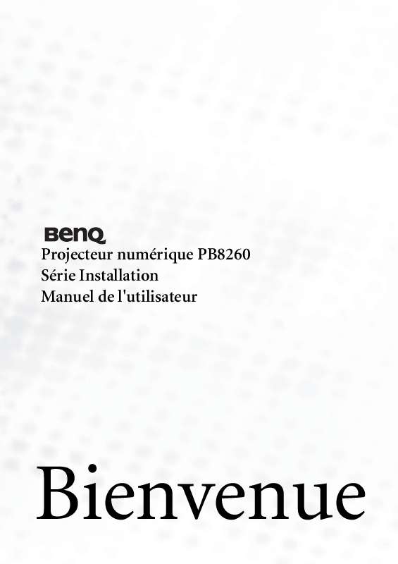 Guide utilisation BENQ PB8260  de la marque BENQ