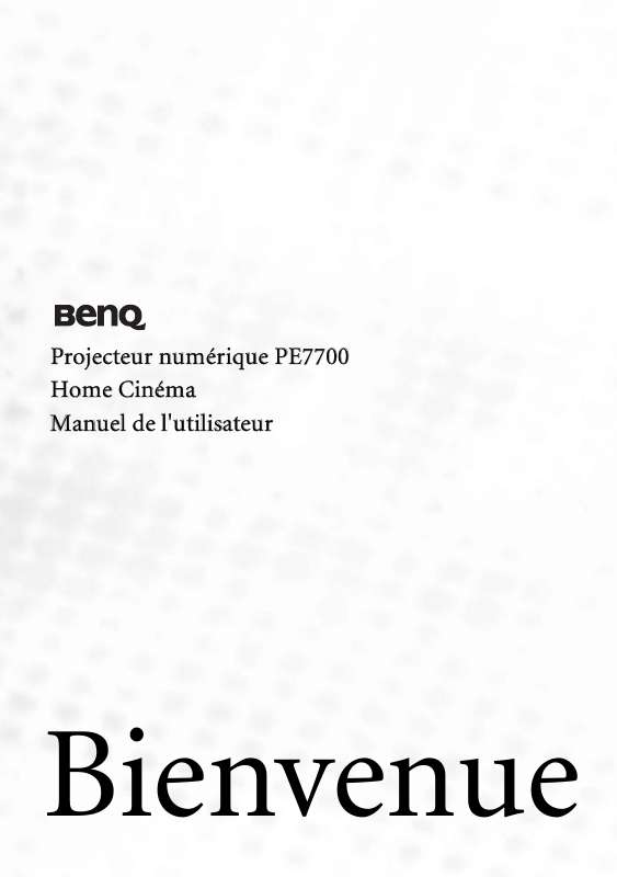 Guide utilisation BENQ PE7700  de la marque BENQ