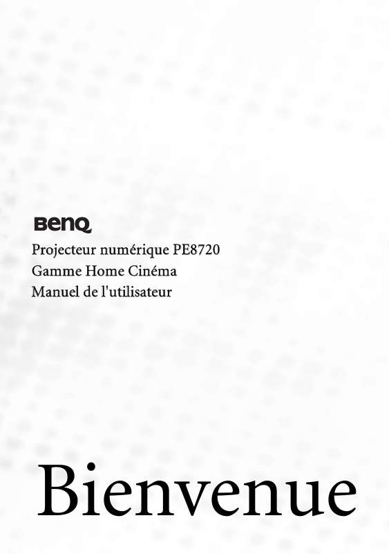Guide utilisation BENQ PE8720  de la marque BENQ