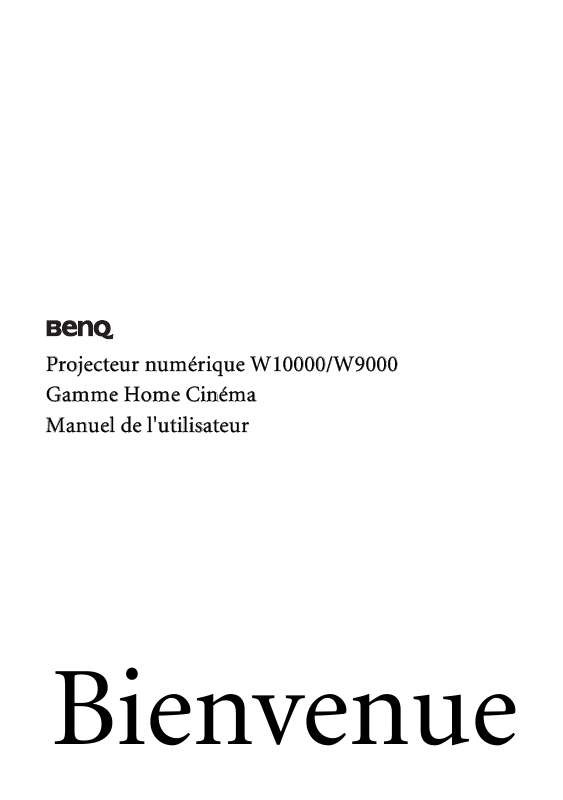 Guide utilisation BENQ W10000  de la marque BENQ