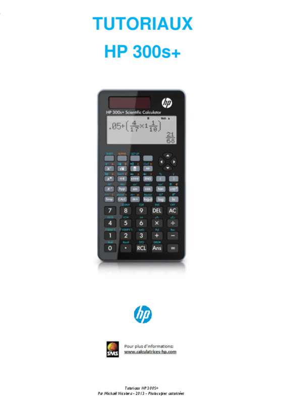 Guide utilisation HP 300S  de la marque HP