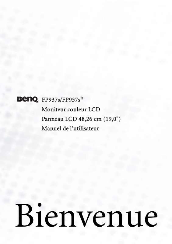 Guide utilisation BENQ FP937S  de la marque BENQ