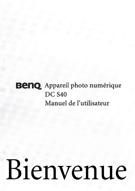 Guide utilisation BENQ DC S40  de la marque BENQ