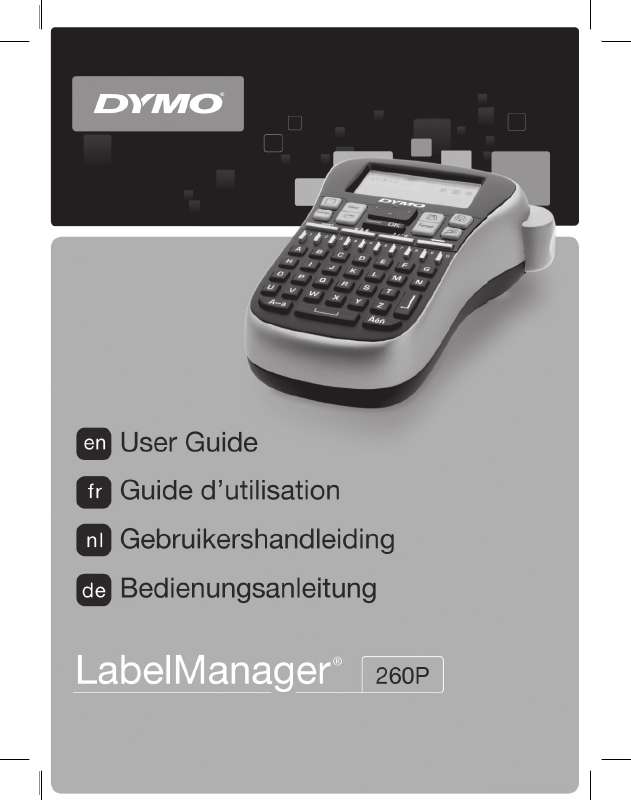 Guide utilisation  DYMO LABELMANAGER 260P  de la marque DYMO