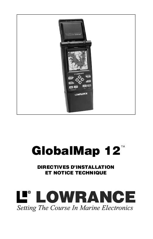 Guide utilisation LOWRANCE GLOBALMAP 12  de la marque LOWRANCE
