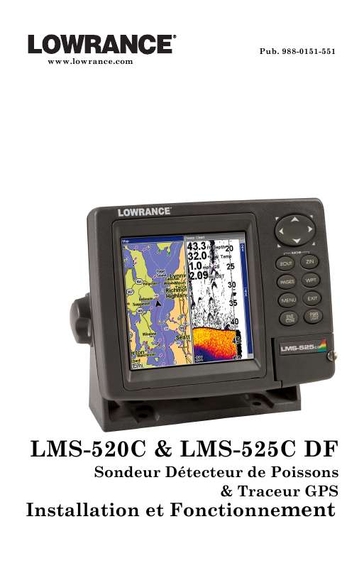 Guide utilisation LOWRANCE LMS-520C  de la marque LOWRANCE