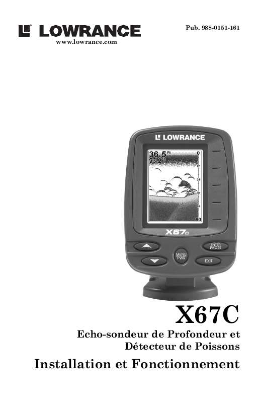 Guide utilisation LOWRANCE X67C  de la marque LOWRANCE