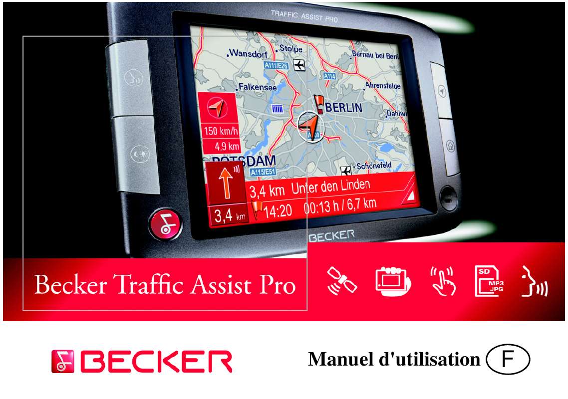 Guide utilisation BECKER TRAFFIC ASSIST PRO  de la marque BECKER