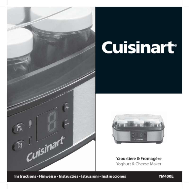 Guide utilisation CUISINART YM400E  de la marque CUISINART