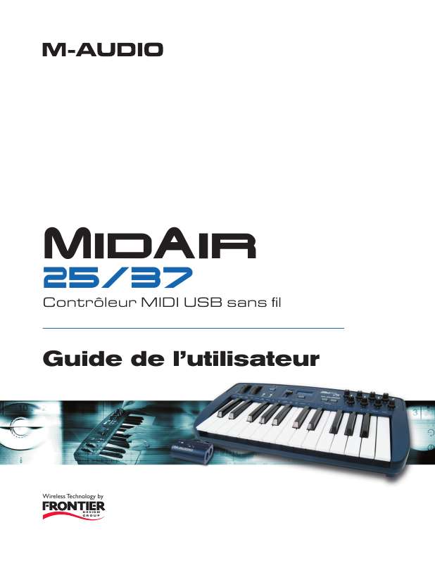 Guide utilisation M-AUDIO MIDAIR  de la marque M-AUDIO
