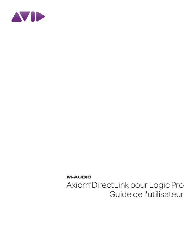Guide utilisation M-AUDIO AXIOM 25 (2ND GEN)  de la marque M-AUDIO
