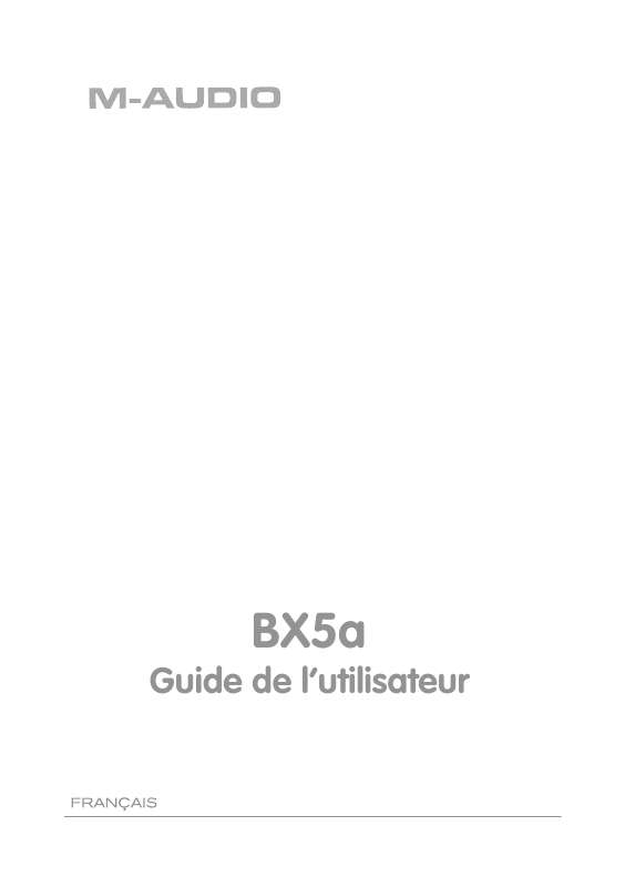 Guide utilisation M-AUDIO BX5A  de la marque M-AUDIO