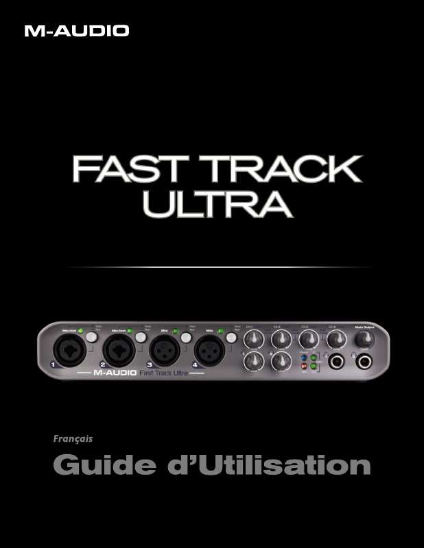 Guide utilisation M-AUDIO FAST TRACK ULTRA  de la marque M-AUDIO