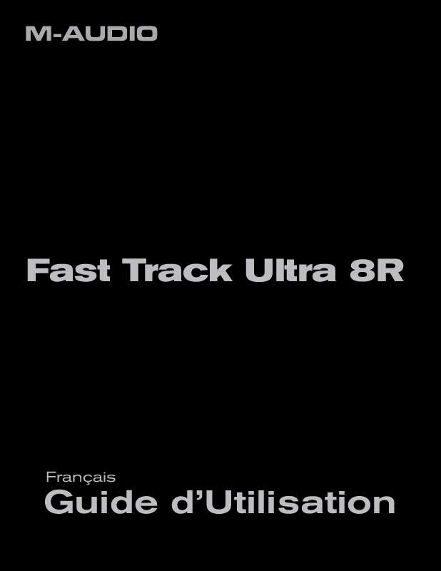 Guide utilisation M-AUDIO FAST TRACK ULTRA 8R  de la marque M-AUDIO