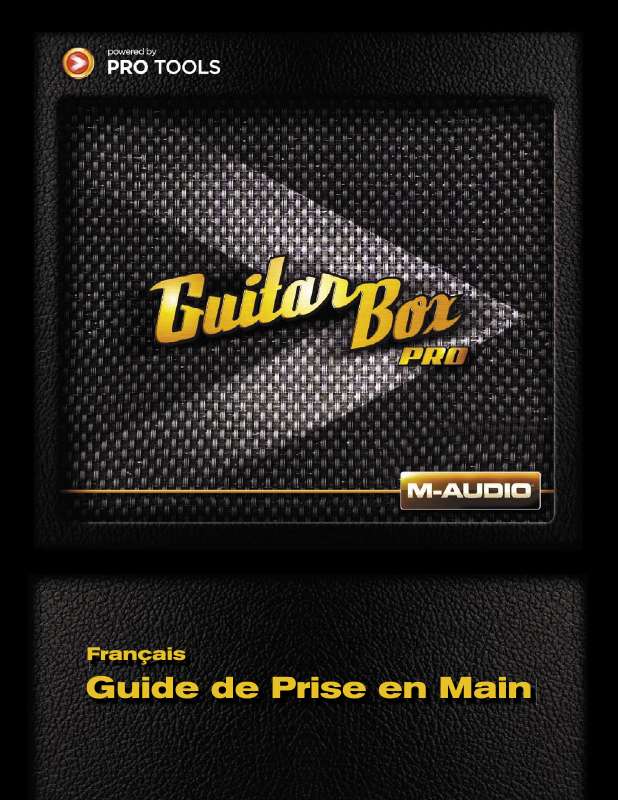 Guide utilisation M-AUDIO GUITARBOX  de la marque M-AUDIO