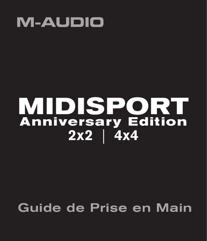 Guide utilisation M-AUDIO MIDISPORT 2X2 ANNIVERSARY EDITION  de la marque M-AUDIO