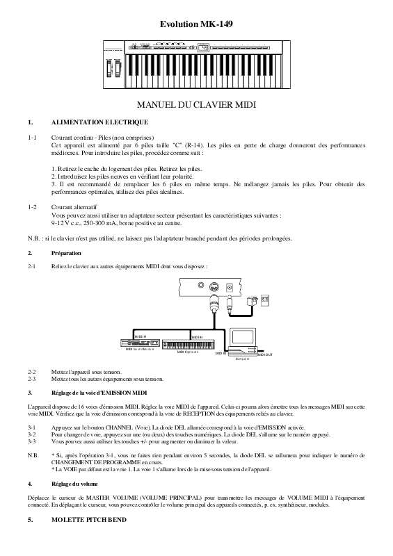 Guide utilisation M-AUDIO MK-149  de la marque M-AUDIO