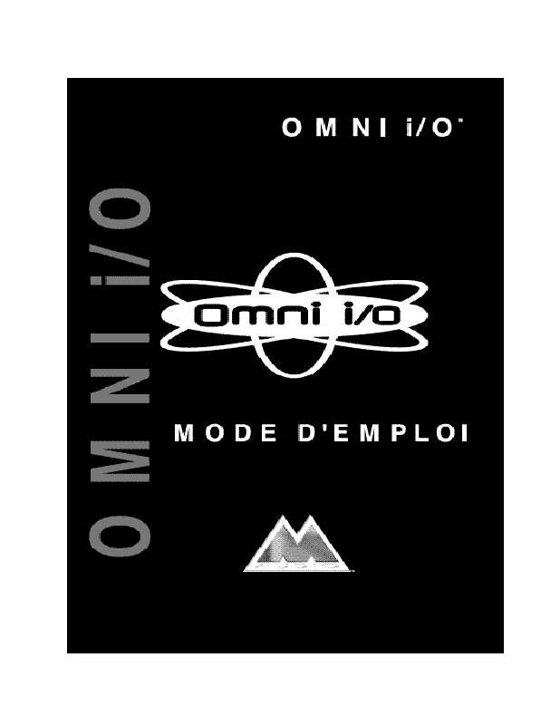 Guide utilisation M-AUDIO OMNI I-O  de la marque M-AUDIO