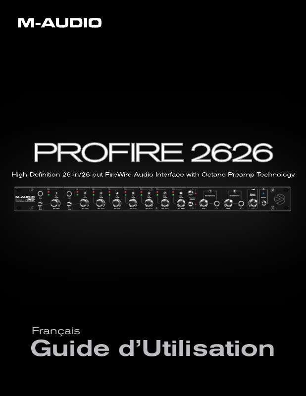 Guide utilisation M-AUDIO PF2626  de la marque M-AUDIO