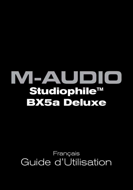Guide utilisation M-AUDIO STUDIOPHILE BX5A DELUXE  de la marque M-AUDIO