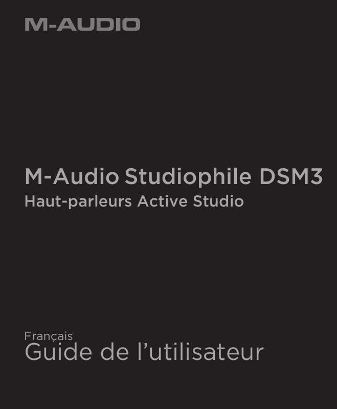 Guide utilisation M-AUDIO STUDIOPHILE DSM3  de la marque M-AUDIO