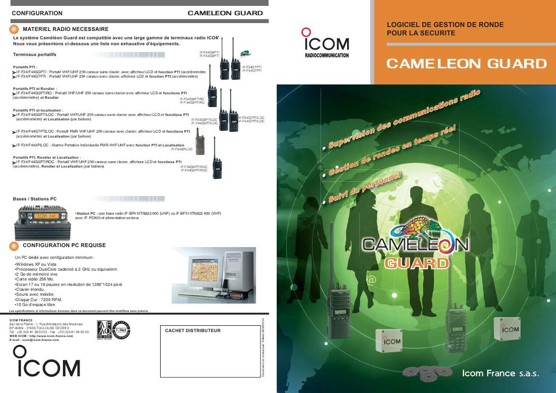 Guide utilisation ICOM CAMELEON GUARD  de la marque ICOM
