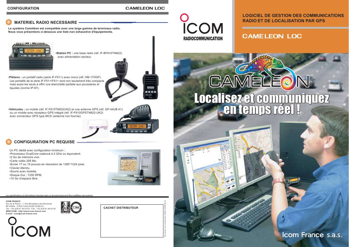Guide utilisation ICOM CAMELEON LOC  de la marque ICOM