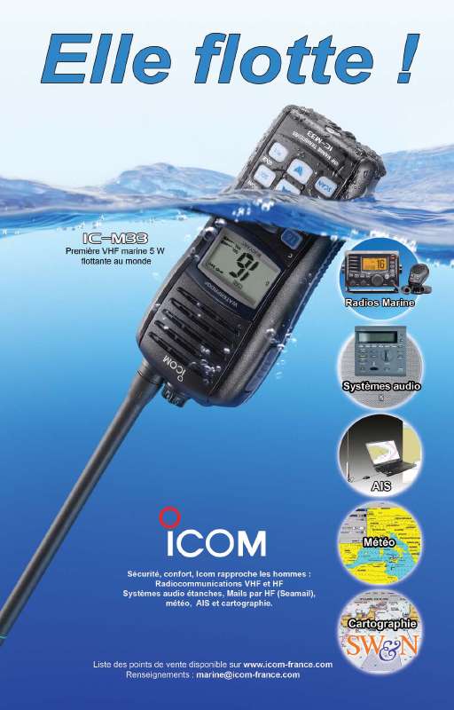 Guide utilisation ICOM IC-M33  de la marque ICOM