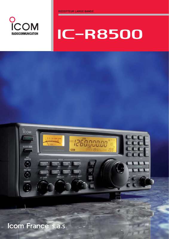 Guide utilisation ICOM IC-R8500  de la marque ICOM