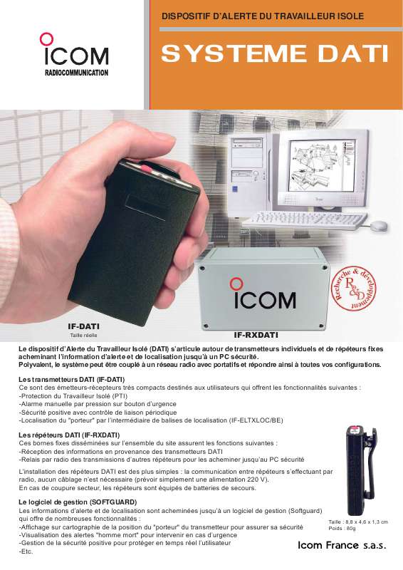 Guide utilisation ICOM IF-DATI  de la marque ICOM