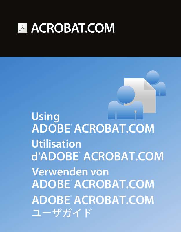 Guide utilisation ADOBE ACROBAT COM  de la marque ADOBE