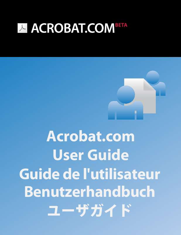 Guide utilisation ADOBE ACROBAT.COM  de la marque ADOBE