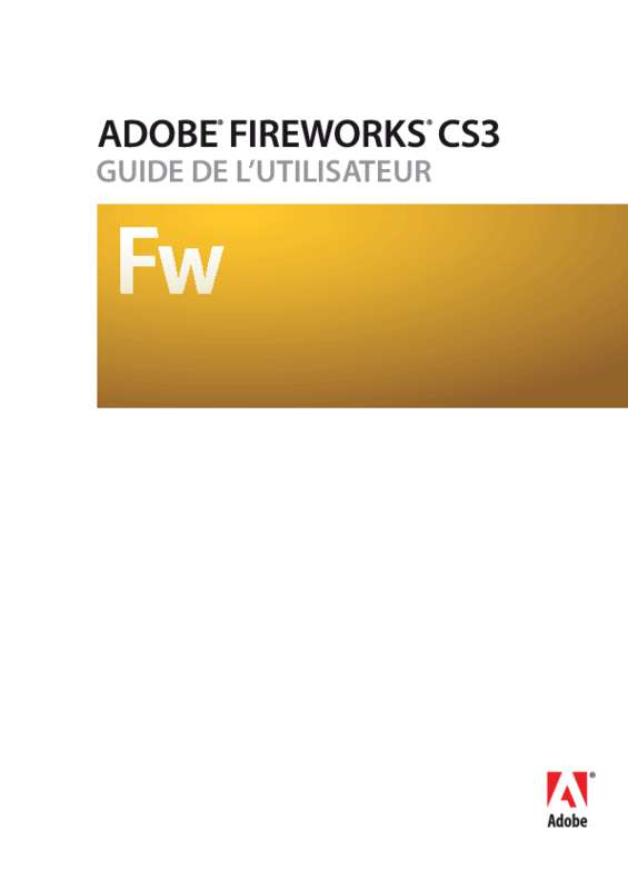 Guide utilisation ADOBE FIREWORKS CS3  de la marque ADOBE