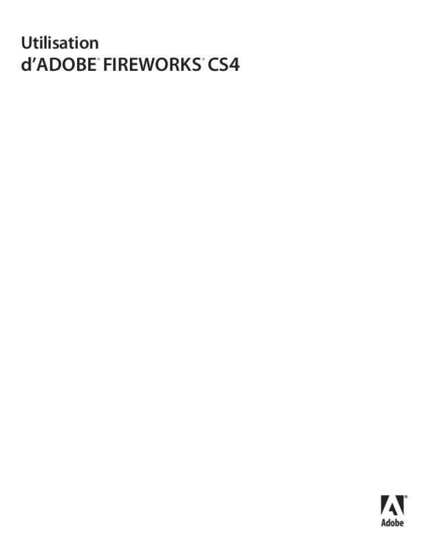 Guide utilisation ADOBE FIREWORKS CS4  de la marque ADOBE