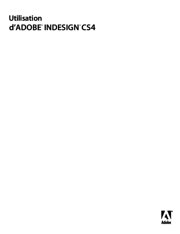 Guide utilisation ADOBE INDESIGN CS4  de la marque ADOBE