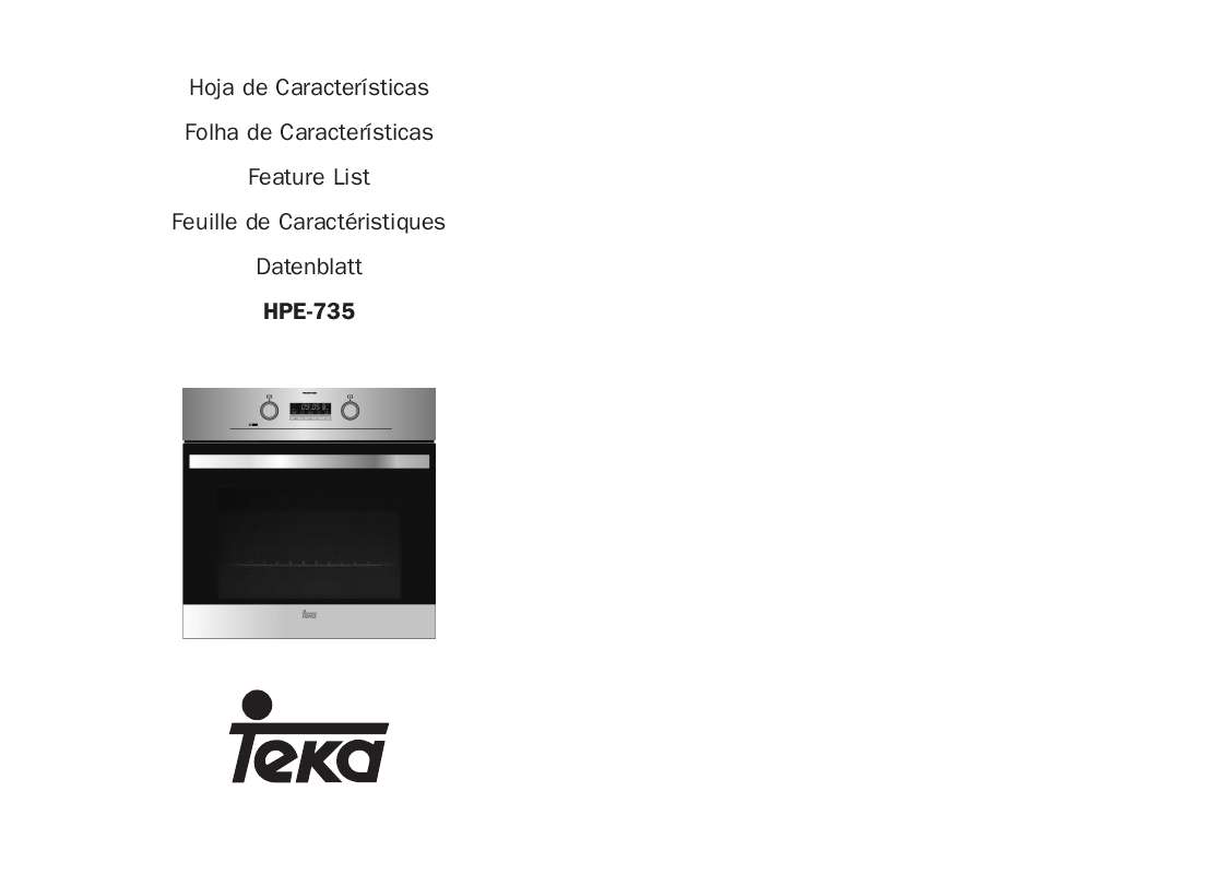 Guide utilisation TEKA HPE-735  - INSTALATION MANUAL de la marque TEKA