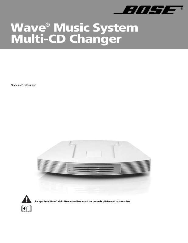 Guide utilisation  BOSE CHARGEUR DE CD WAVE MUSIC SYSTEM  de la marque BOSE