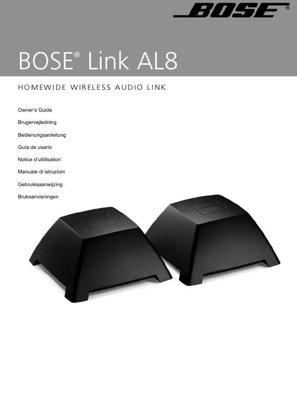 Guide utilisation  BOSE EXTENSION AUDIO SANS FIL MULTIPIECE LINK AL8  de la marque BOSE