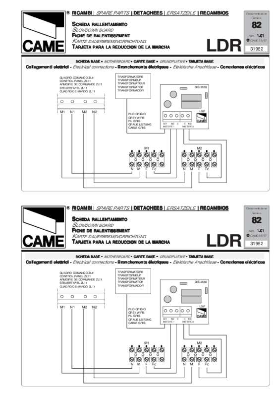 Guide utilisation  CAME LDR  de la marque CAME