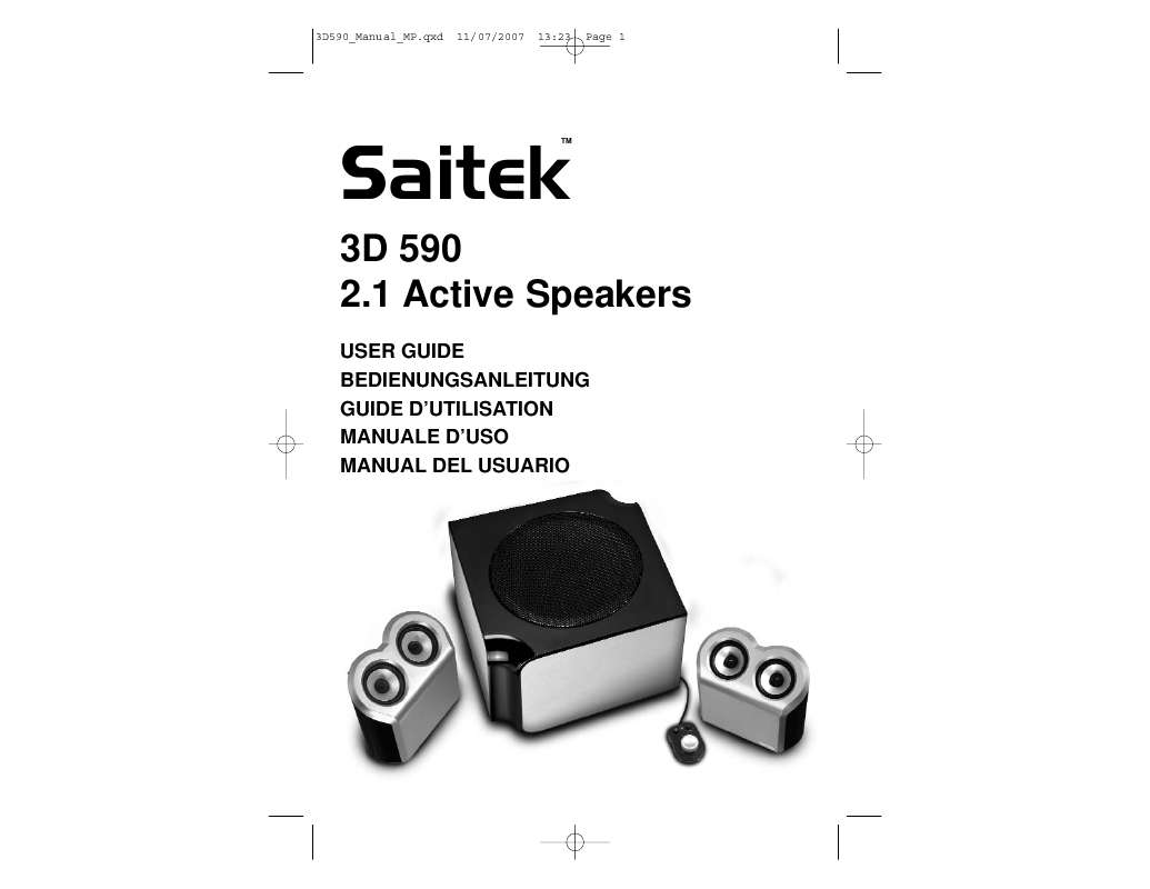 Guide utilisation SAITEK 3D 590  de la marque SAITEK