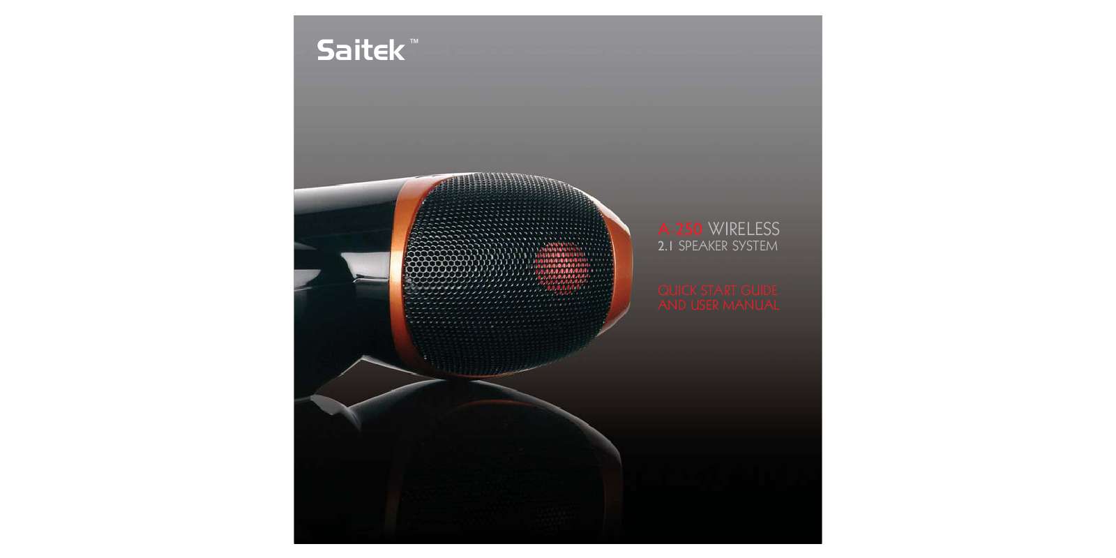 Guide utilisation SAITEK IFREEDOM A-250 WIRELESS SPEAKER  de la marque SAITEK