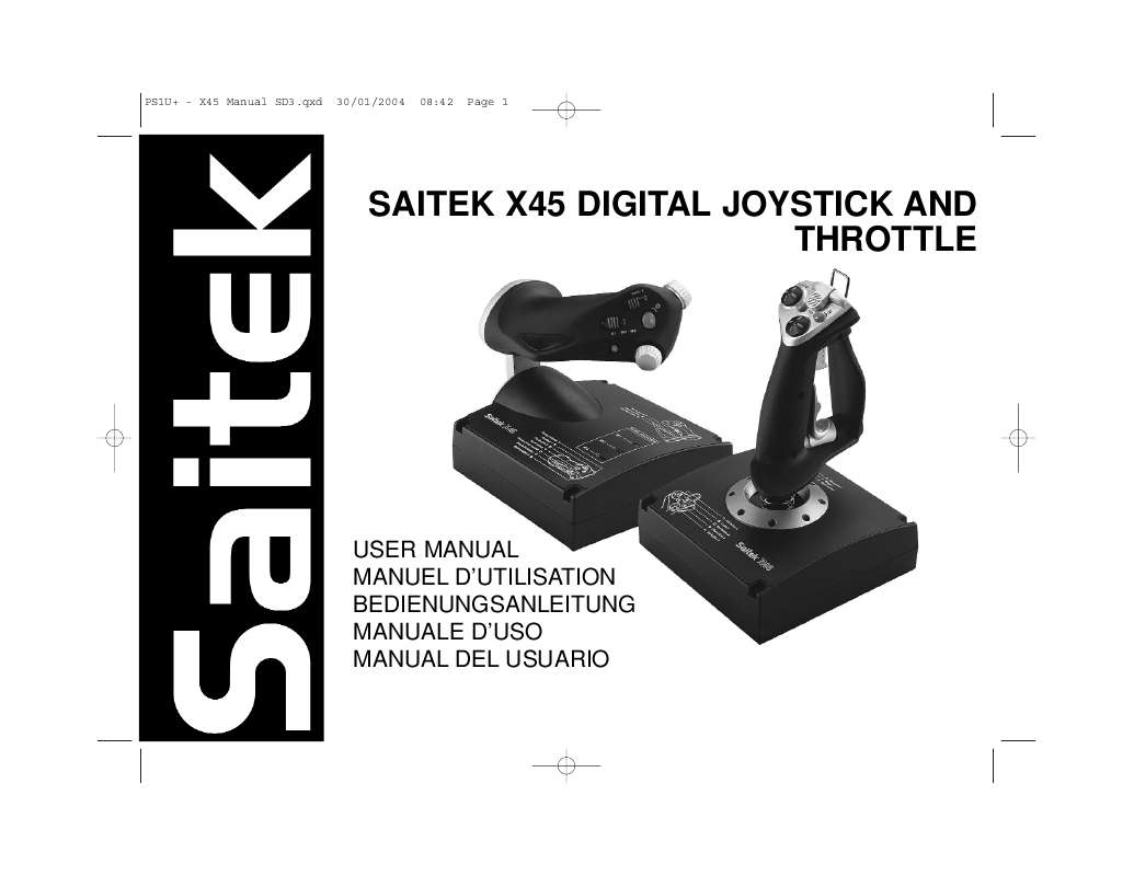 Guide utilisation SAITEK X45 FLIGHT STICK  de la marque SAITEK