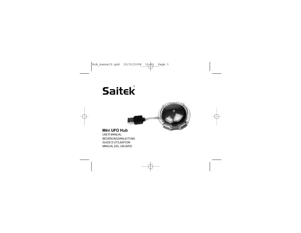 Guide utilisation SAITEK MINI UFO HUB  de la marque SAITEK