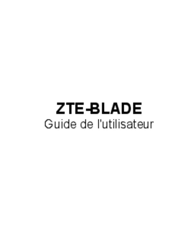 Guide utilisation ZTE BLADE V8  de la marque ZTE