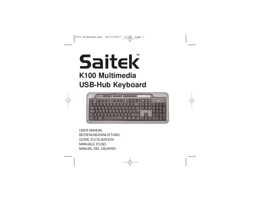 Guide utilisation SAITEK K100  de la marque SAITEK